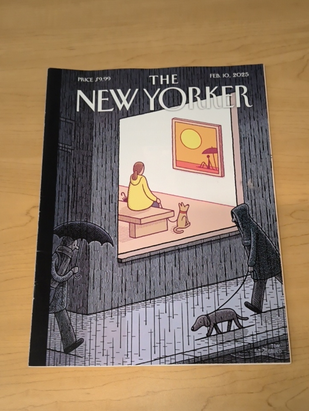 The New Yorker Magazine Tom Gauld’s “Winter Sun”: February 10, 2025